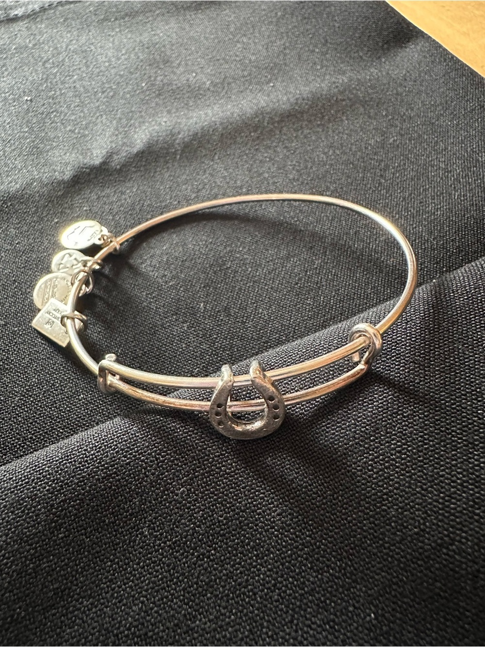 Silver Horseshoe Bangle Bracelet - Women's Jewelry